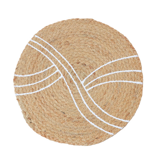 Placemat- White Handpaint (SET OF 4) - Belim Homme