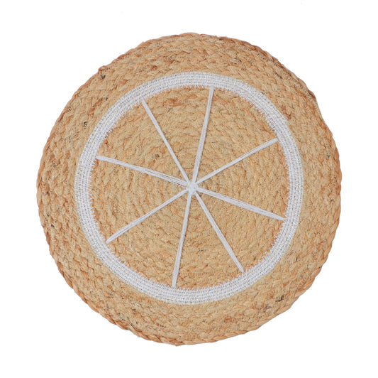 Placemat - White Threadwork (SET OF 4) - Belim Homme