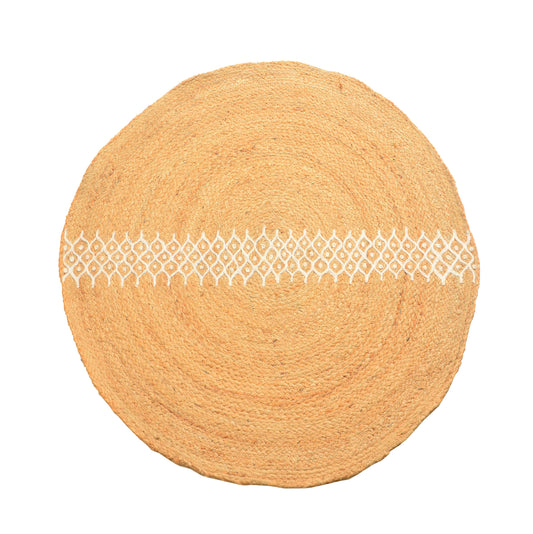 Rug - White Embroidery - Belim Homme